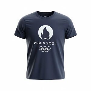 Navy Blue Paris 2024 Olympic T-Shirt